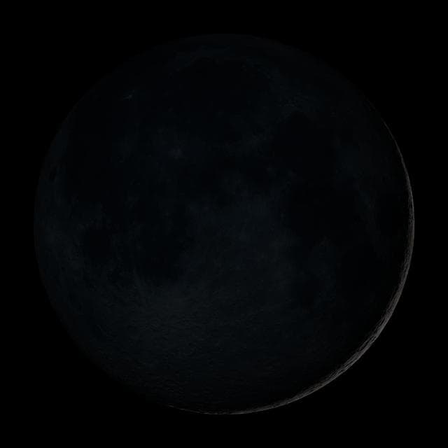 Phase de la Lune : Nouvelle lune